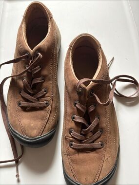 KEEN Toyah Brown Leather Lace Up Hiking Walking Women's Shoes Size 7
